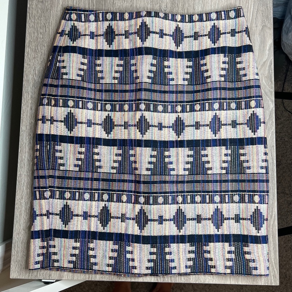 Ann Taylor Aztec Pencil Skirt